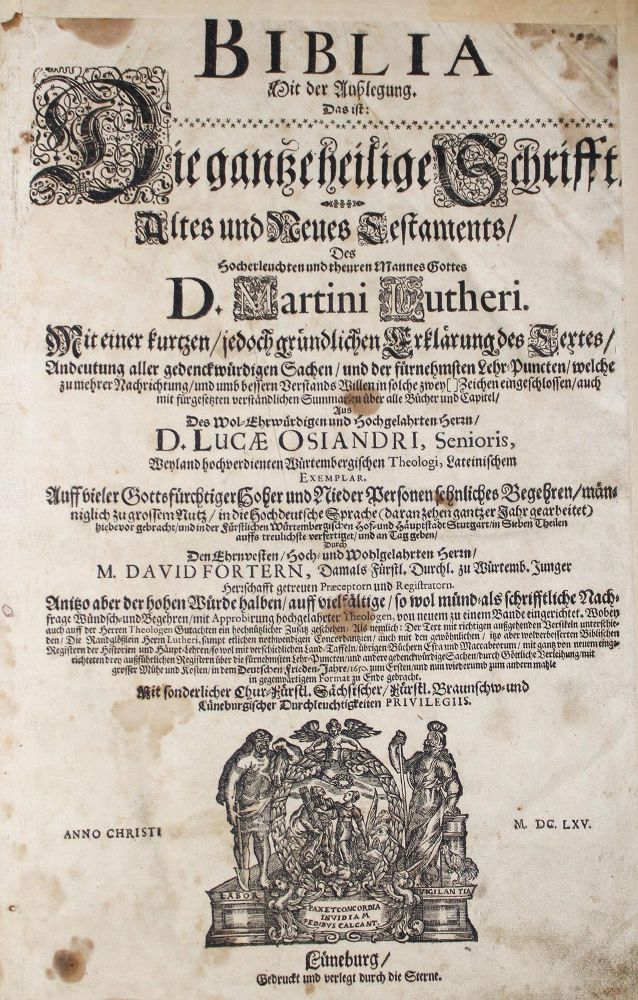 Große Abbildung Nr.1: 126-407 Biblia germanica.: (Bibeln)