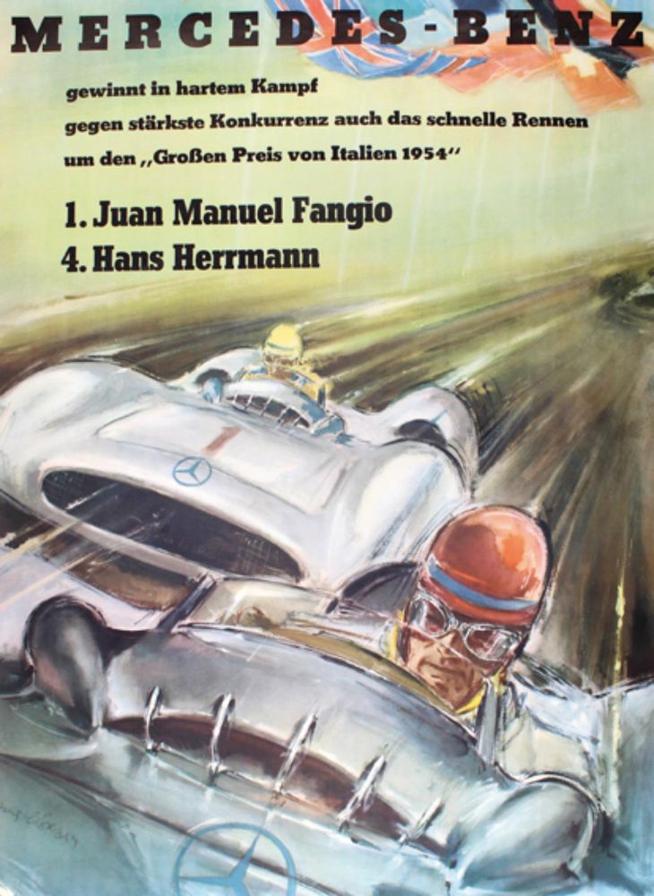 Große Abbildung Nr.1: 126-4147 Liska, Hans: (Künstlergraphik, Plakate, Mercedes-Benz)