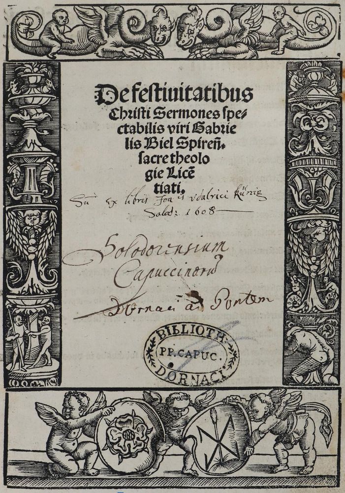 Große Abbildung Nr.1: 126-422 Biel,G.: (Alte Drucke, Handschriften und Theologie)