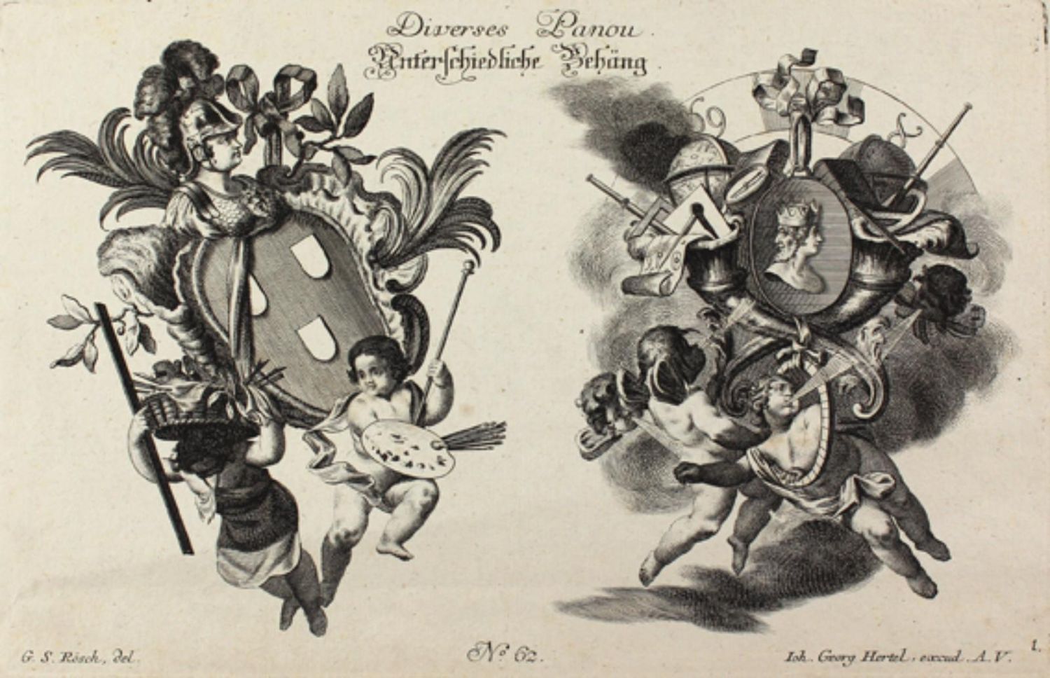 Große Abbildung Nr.1: 126-4229 Rösch, Georg Sigmund: (Künstlergraphik)