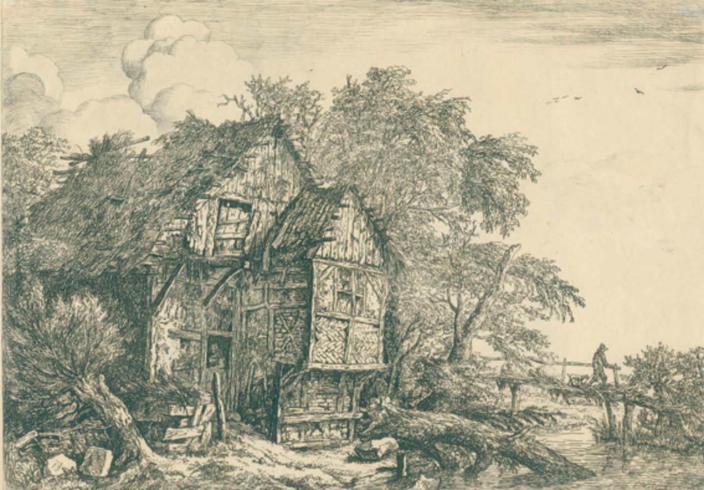 Große Abbildung Nr.1: 126-4254 Ruisdael, Jacob Isaackszoon: (Künstlergraphik)