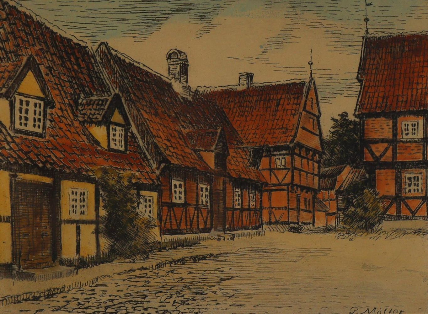 Große Abbildung Nr.3: 126-4255 Ruscher, Reinhold: (Künstlergraphik)