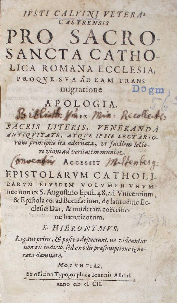 Große Abbildung Nr.1: 126-433 Calvinus (Baronius),J. (d.i. J.Kahl).: (Alte Drucke, Handschriften und Theologie)