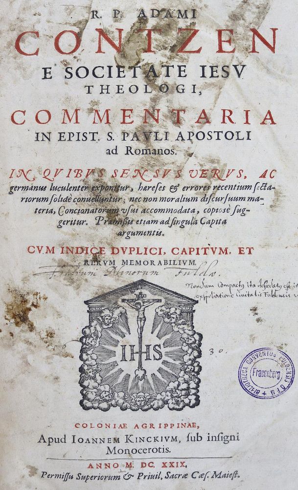 Große Abbildung Nr.1: 126-440 Contzen,A.: (Alte Drucke, Handschriften und Theologie)