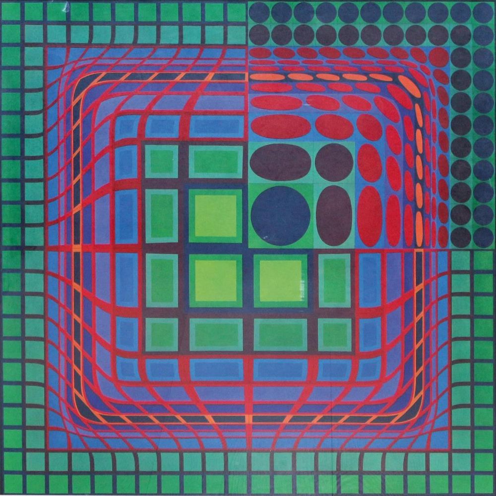 Große Abbildung Nr.1: 126-4411 Vasarely, Victor: (Künstlergraphik)