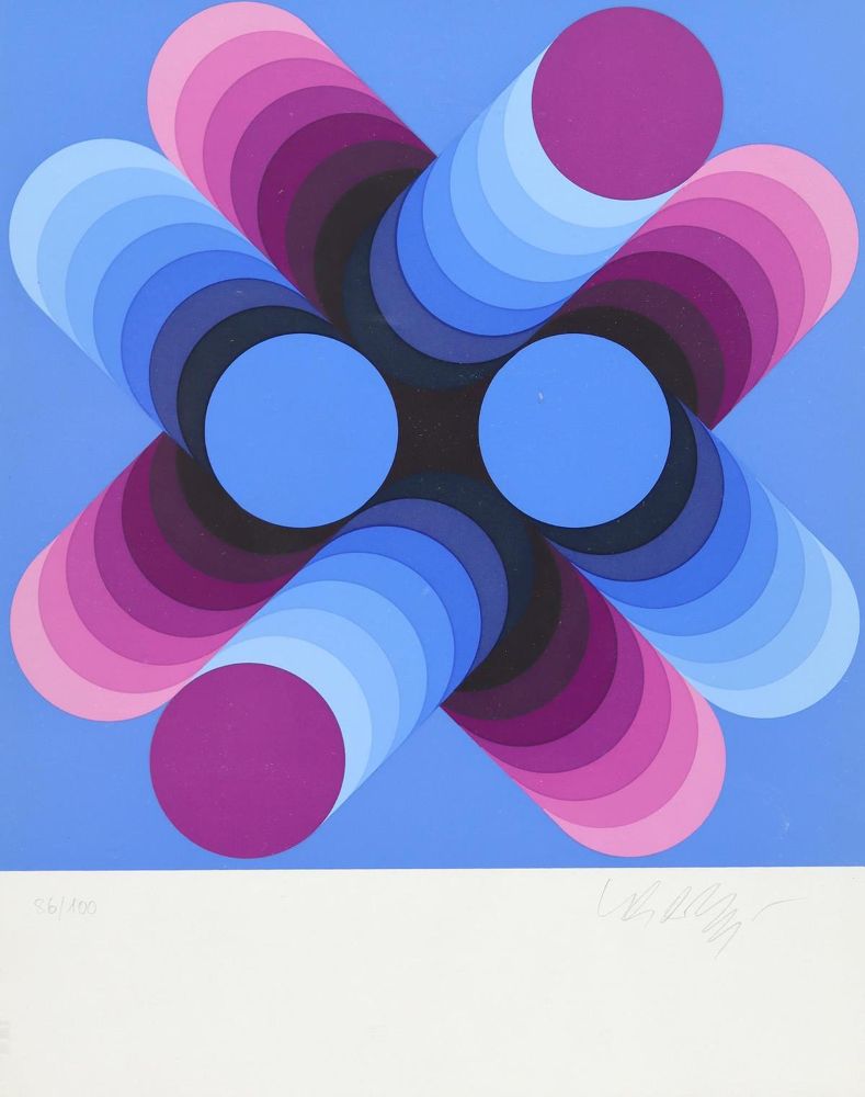 Große Abbildung Nr.1: 126-4412 Vasarely, Victor: (Künstlergraphik)