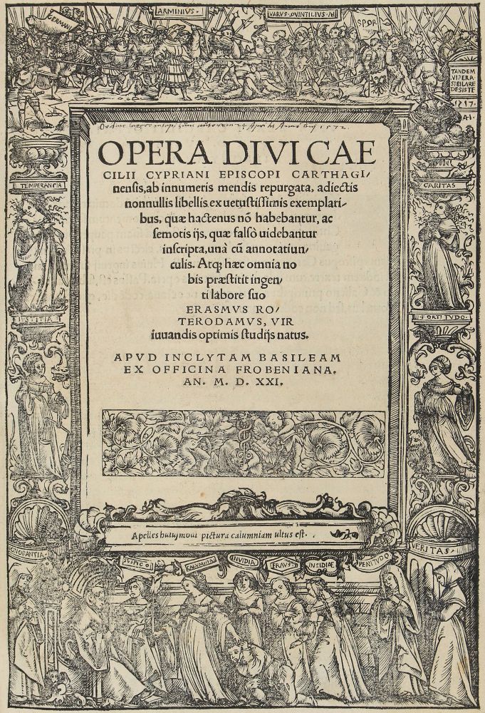 Große Abbildung Nr.1: 126-444 Cyprianus,C.: (Alte Drucke, Handschriften und Theologie)