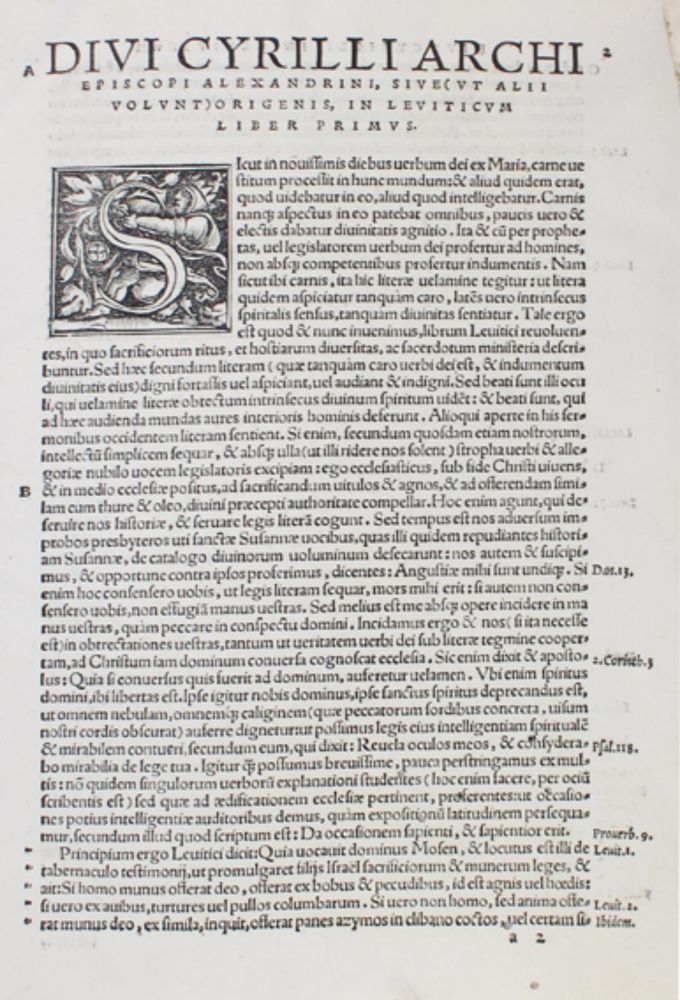 Große Abbildung Nr.2: 126-444 Cyprianus,C.: (Alte Drucke, Handschriften und Theologie)