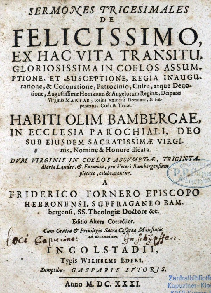 Große Abbildung Nr.1: 126-472 Förner,F.: (Alte Drucke, Handschriften und Theologie)
