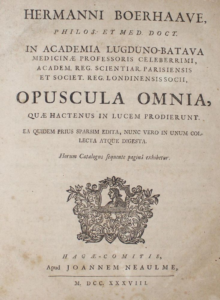 Große Abbildung Nr.1: 126-48 Boerhaave,H.: (Aus der Sammlung Professor Dr.Dr.Johannes Büttner Teil 1)