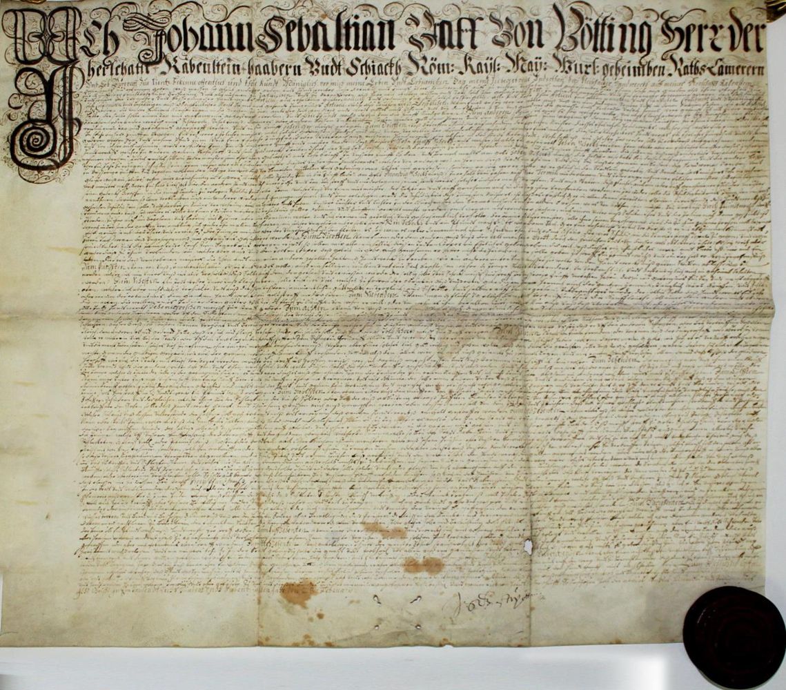 Große Abbildung Nr.1: 126-484 Fleischhacker-Ordnung: (Handschriften)