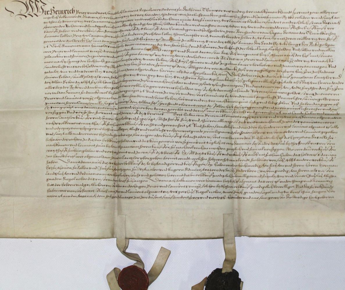 Große Abbildung Nr.1: 126-487 Kaufvertrag: (Handschriften, Geseke)