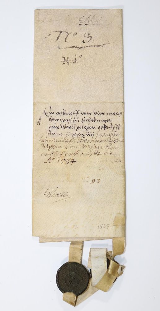 Große Abbildung Nr.1: 126-504 Kaufbrief.: (Handschriften, Werl)
