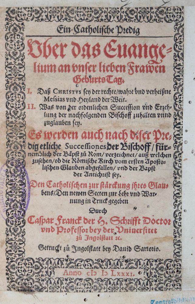 Große Abbildung Nr.1: 126-518 Sammelband: (Ingolstadt)