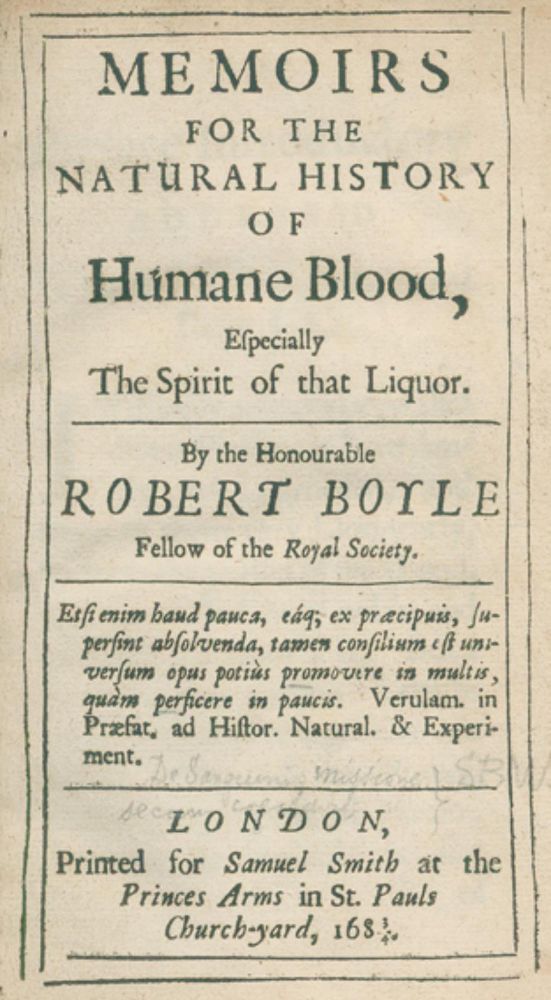 Große Abbildung Nr.1: 126-54 Boyle,R.: (Aus der Sammlung Professor Dr.Dr.Johannes Büttner Teil 1)