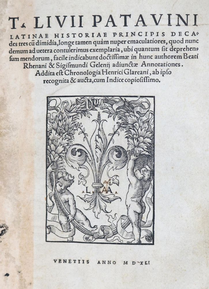 Große Abbildung Nr.1: 126-540 Livius,T.: (Alte Drucke, Handschriften und Theologie)
