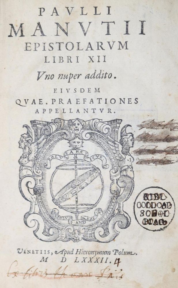 Große Abbildung Nr.1: 126-552 Manutius,P.: (Alte Drucke, Handschriften und Theologie)