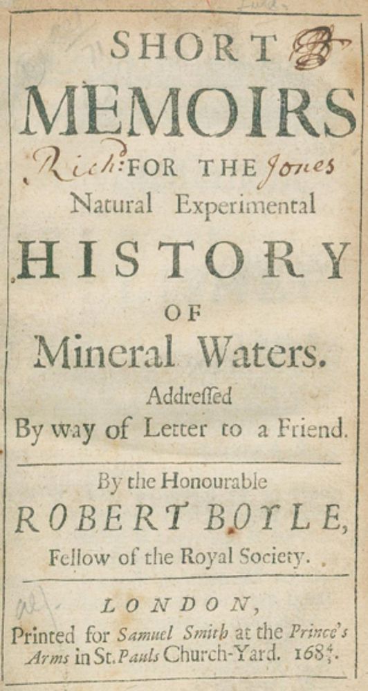 Große Abbildung Nr.1: 126-56 Boyle,R.: (Aus der Sammlung Professor Dr.Dr.Johannes Büttner Teil 1)