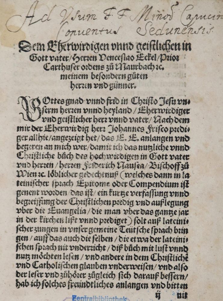 Große Abbildung Nr.1: 126-563 (Nausea,F.: (Alte Drucke, Handschriften und Theologie)