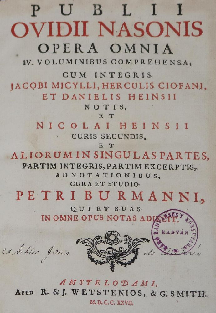 Große Abbildung Nr.1: 126-573 Ovidius,N.P.: (Alte Drucke, Handschriften und Theologie)