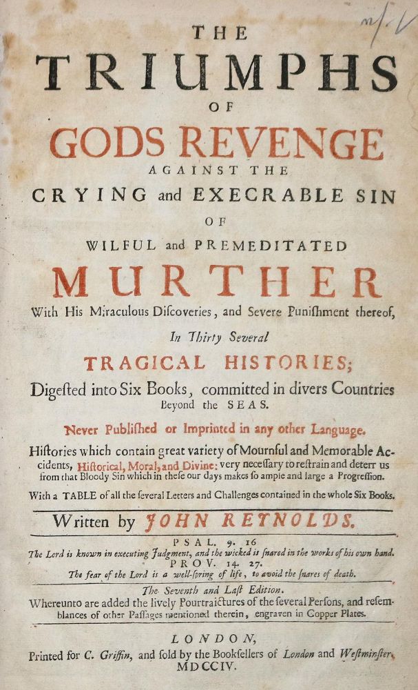 Große Abbildung Nr.1: 126-600 Reynolds,J.: (Alte Drucke, Handschriften und Theologie)