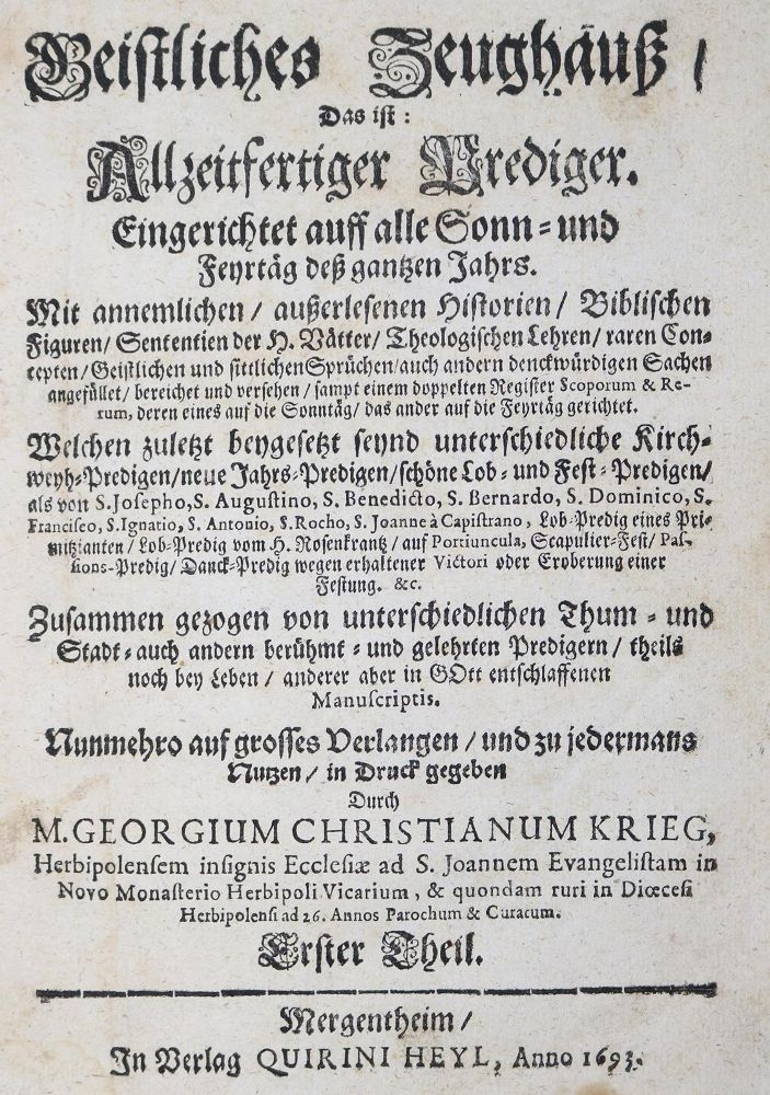 Große Abbildung Nr.1: 126-615 Sammlung: (Alte Drucke, Handschriften und Theologie)
