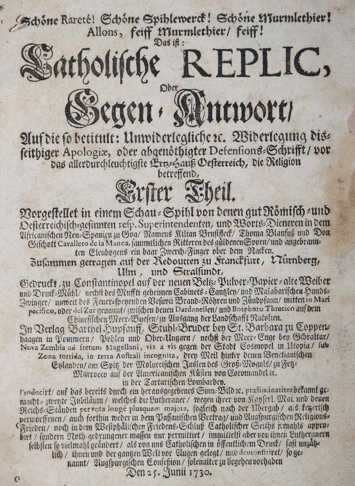Große Abbildung Nr.1: 126-628 Schöne Rarete!: (Alte Drucke, Handschriften und Theologie)