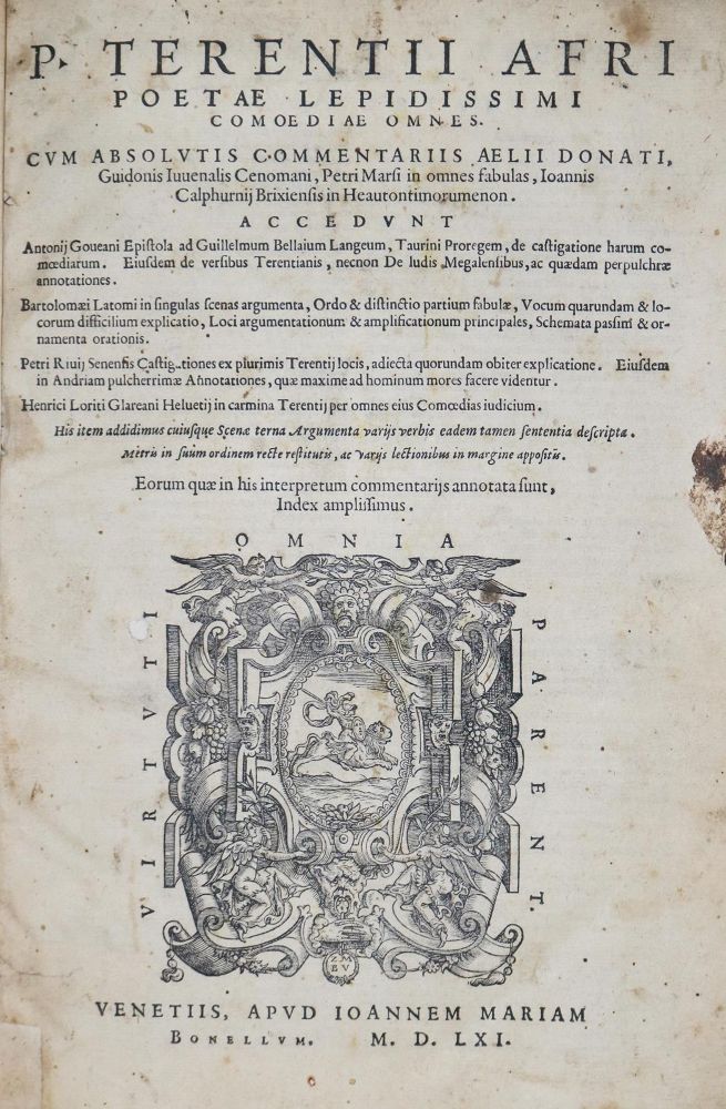Große Abbildung Nr.1: 126-648 Terentius,A.P.: (Alte Drucke, Handschriften und Theologie)