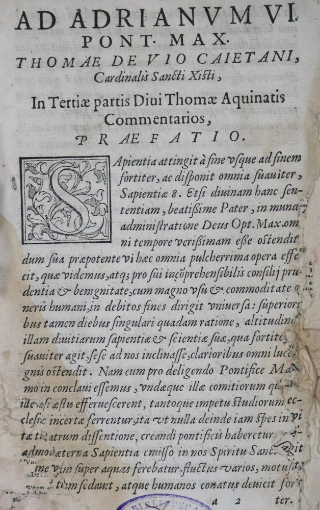 Große Abbildung Nr.1: 126-650 Thomas von Aquin.: (Alte Drucke, Handschriften und Theologie)