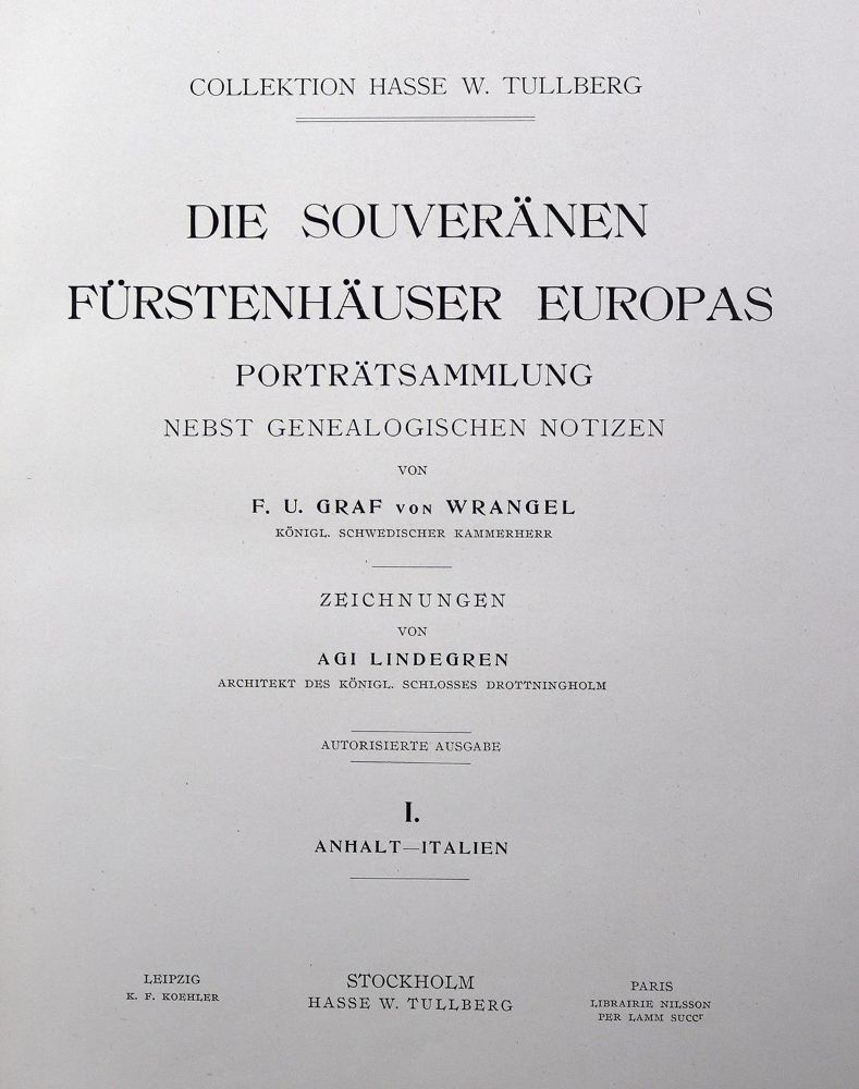 Große Abbildung Nr.1: 126-670 Wrangel,F.U.v.: (Genealogie und Heraldik)