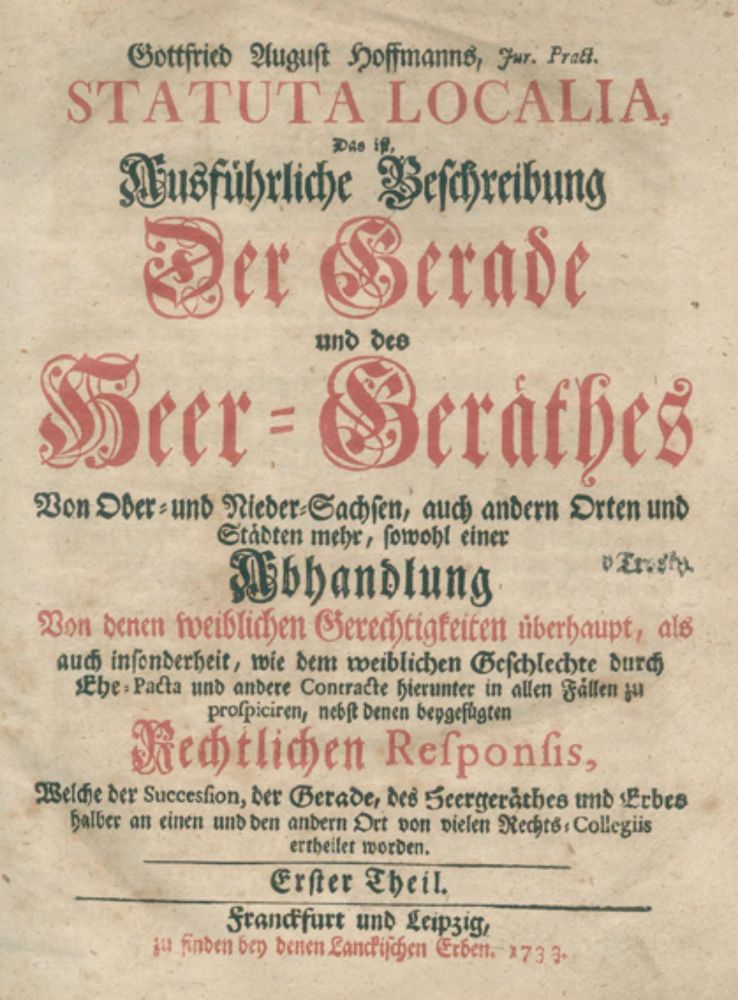 Große Abbildung Nr.1: 126-722 Hoffmann,G.A.: (Juridica und Kriminologie)