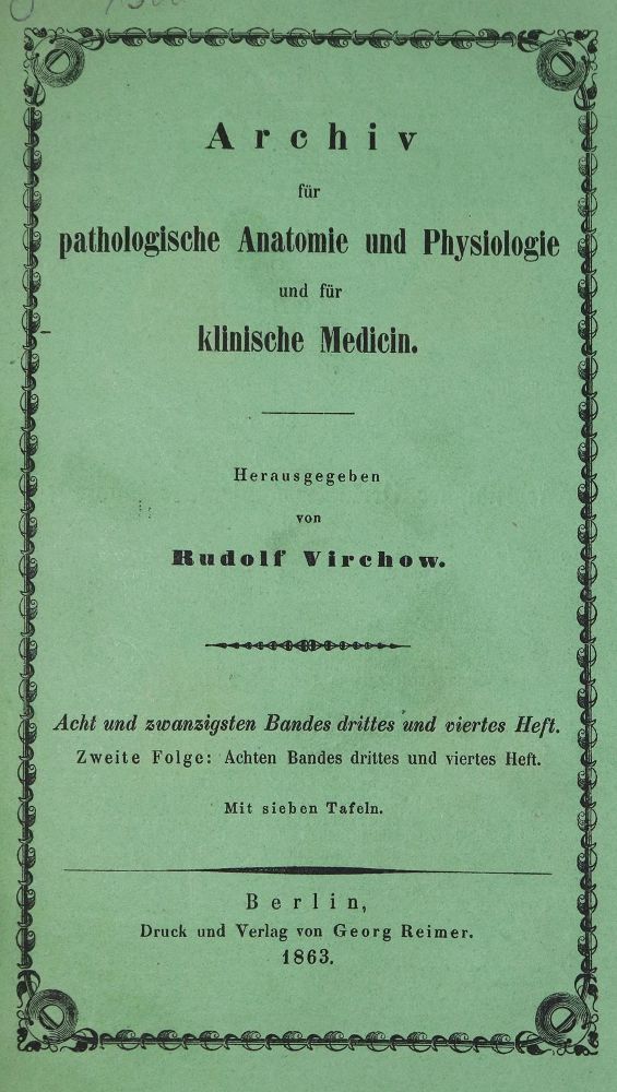 Große Abbildung Nr.1: 126-74 Cohnheim,J.: (Aus der Sammlung Professor Dr.Dr.Johannes Büttner Teil 1)