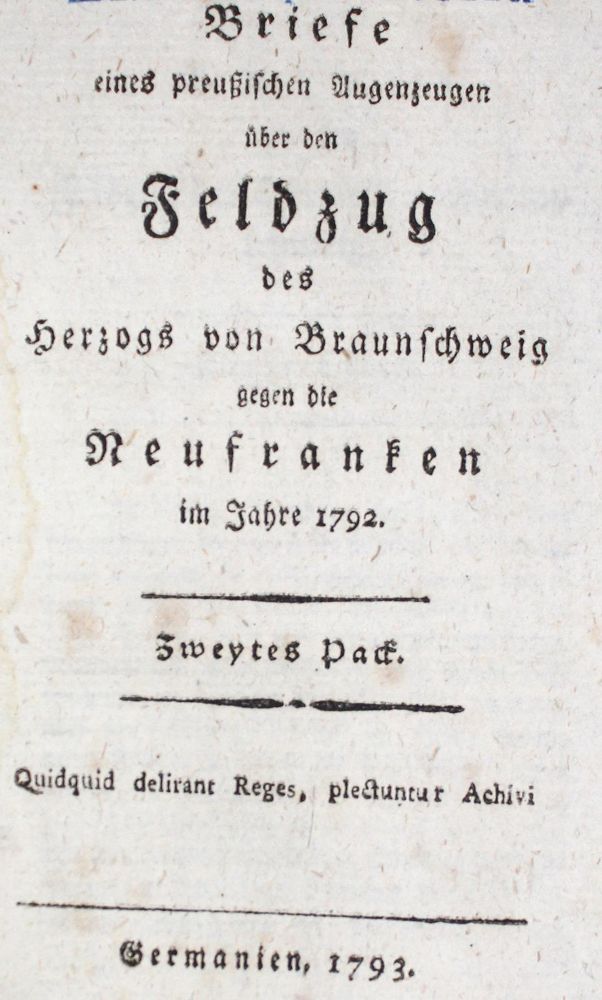 Große Abbildung Nr.1: 126-780 (Laukhard,F.C. u. F.H.Bispinck).: (Militaria)
