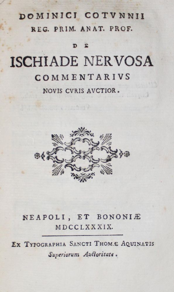 Große Abbildung Nr.1: 126-79 Cotugno,D.: (Aus der Sammlung Professor Dr.Dr.Johannes Büttner Teil 1)