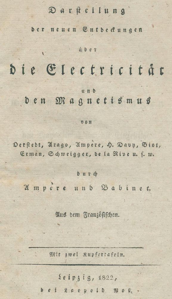 Große Abbildung Nr.1: 126-8 Ampere,(A.M.) u. J.Babinet.: (Aus der Sammlung Professor Dr.Dr.Johannes Büttner Teil 1)