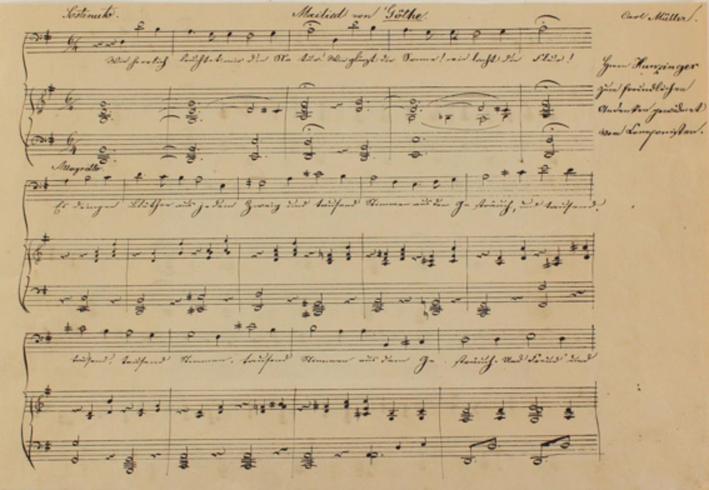 Große Abbildung Nr.1: 126-812 Müller, Carl.: (Musik, Handschrift)