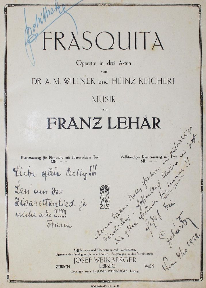Große Abbildung Nr.1: 126-813 Lehar,F.: (Musik)