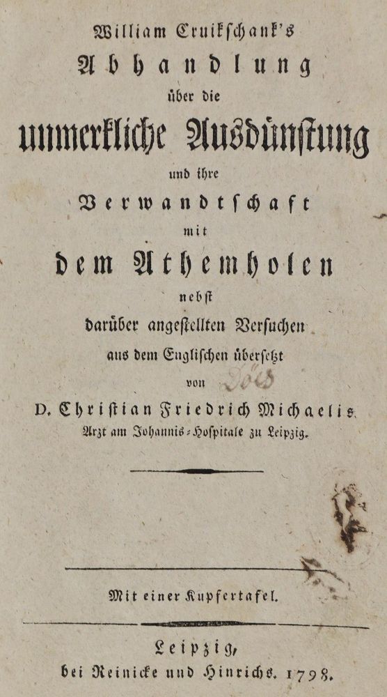 Große Abbildung Nr.1: 126-84 Cruikshank,W.: (Aus der Sammlung Professor Dr.Dr.Johannes Büttner Teil 1)