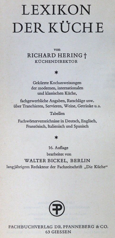 Große Abbildung Nr.1: 126-881 Gastronomie.: (Küche und Haushalt, Gaststätten-Hotellerie)
