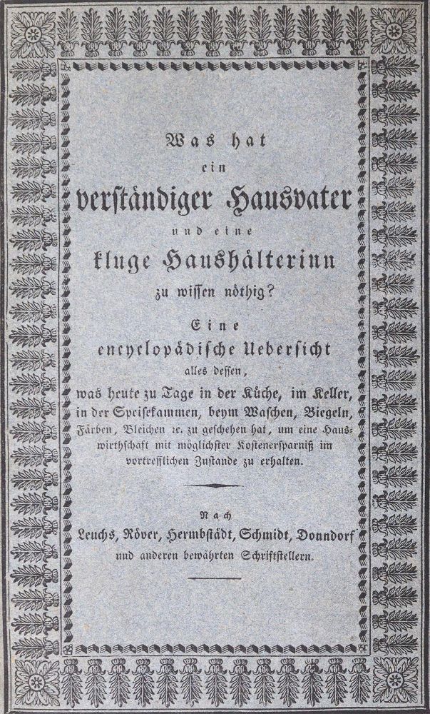 Große Abbildung Nr.1: 126-891 Was hat ein verständiger: (Küche und Haushalt, Haushalt)