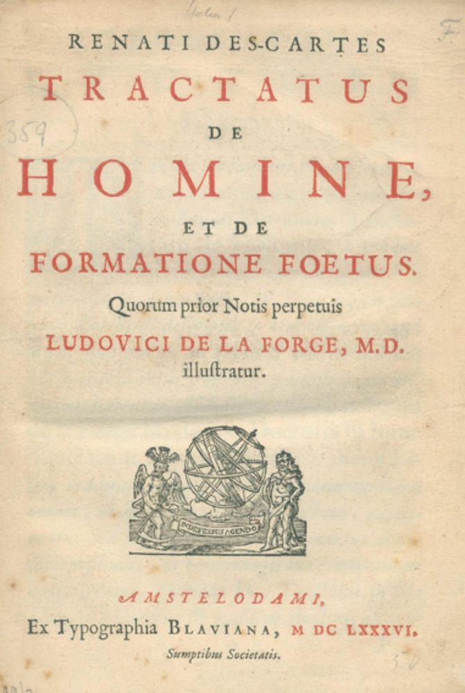 Große Abbildung Nr.1: 126-95 Descartes,R.: (Aus der Sammlung Professor Dr.Dr.Johannes Büttner Teil 1)