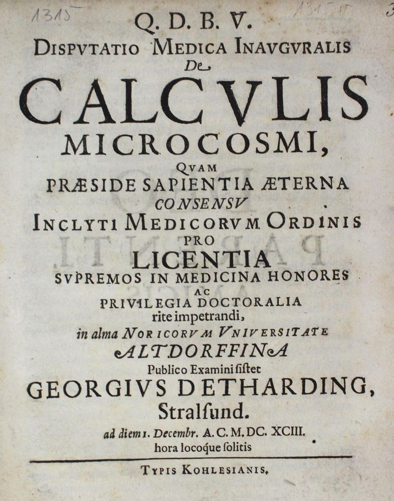 Große Abbildung Nr.1: 126-96 Detharding,G.: (Aus der Sammlung Professor Dr.Dr.Johannes Büttner Teil 1)