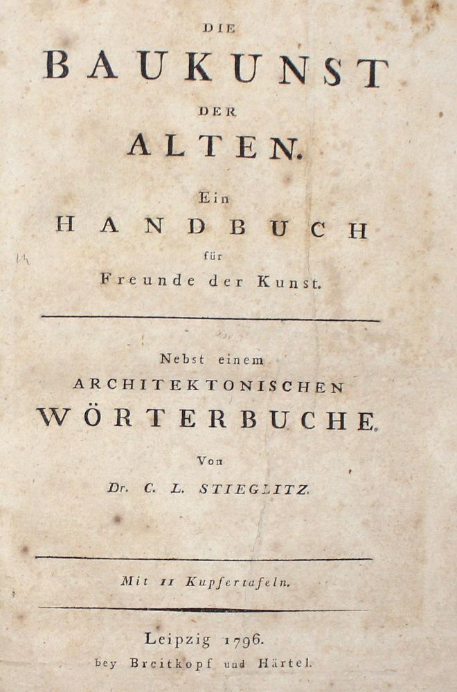 Große Abbildung Nr.1: 126-960 Stieglitz,C.L.: (Architektur)