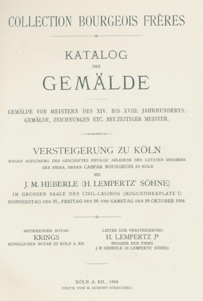 Große Abbildung Nr.1: 126-965 Auktionskataloge.: (Kunstwissenschaft)