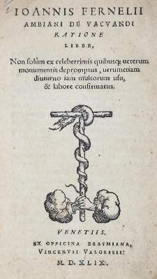 Bild Nr.1: 126-106 Fernel,J.: (Aus der Sammlung Professor Dr.Dr.Johannes Büttner Teil 1)