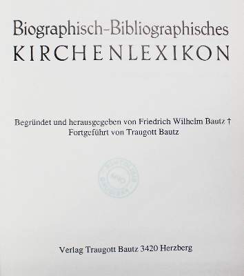 Bild Nr.1: 126-1067 Bautz,F.W.: (Lexika - Wörterbücher - Sprachwissenschaften)