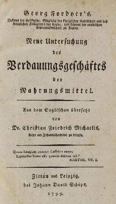 Bild Nr.1: 126-110 Fordyce,G.: (Aus der Sammlung Professor Dr.Dr.Johannes Büttner Teil 1)