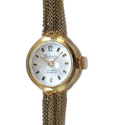 Bild Nr.1: 126-1107 Damenuhr 585 GG: (Aktuelle Mode - Lifestyle - Vintage, Armbanduhren)