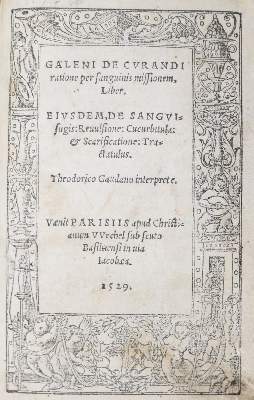 Bild Nr.1: 126-116 Galenus,C.: (Aus der Sammlung Professor Dr.Dr.Johannes Büttner Teil 1)