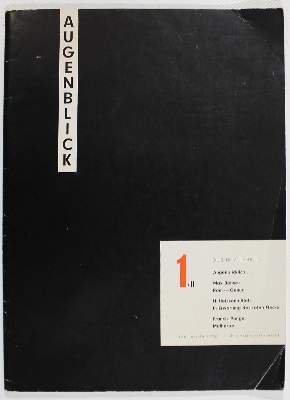 Bild Nr.2: 126-1209 Augenblick.: (Literatur und illustrierte Bücher bis 19.Jahrhundert)
